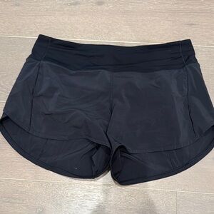 lululemon athletica Women's Black Athletic Shorts 4”
